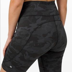 Lululemon Camo Bike Shorts 8”